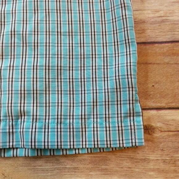 Van Heusen Plaid Collared Short-Sleeve Shirt 5Y - Picture 3 of 5